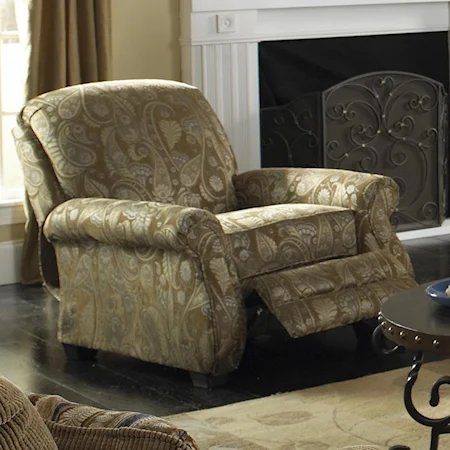Decorative Accent Recliner with Classic Traditional Style